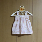 ふわふわ＊チュニック(春夏用80㌢)ピンクの水玉