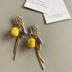組み合わせ自由♢yellow ×purple♢earring or pierce