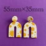 importアクリルピアス　マスタード　2個1セット