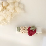 ♡ヘアクリップ♡いちご×お花