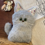 保護猫チャリティぬいぐるみ【薄墨さん】