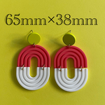 importアクリルピアス　オレンジ　2個1セット
