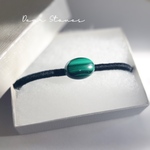 エレガンスグリーン / マラカイトの髪飾り（ヘアゴム）天然石 パワーストーン   -Malachite