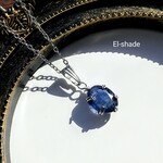 【ネックレス】アフリカ産天然サファイア・金属アレルギー対応品【El-Shade】