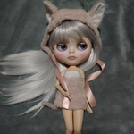 ふわもこ！　猫耳付き帽子&ミニワンピセット