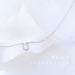 ホースシューネックレス/ステンレスチェーンネックレス/ネックレスシンプル/シンプルネックレス/オフィスネックレス/シルバーネックレス/上品ネックレス/大人可愛いネックレス　