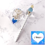 【ご予約専用】猫の雲レジンキーホルダー＆シャボン玉ボールペン
