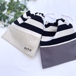5.6月限定価格！！2点セット ◾︎巾着ポーチ◾︎  《お名前刺繍付》巾着袋・歯ブラシ入れ・名入れ巾着・マスク入れ