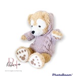 ＜ディズニー＞　ダッフィー　シェリーメイ　服　コスチューム　アウトフィット　☆くすみピンク☆ アランセーター　フード付