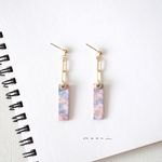 stick #1 革ピアス/イヤリング (color : 大人シェルピンク)