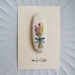 刺繍パッチンピン💠　no.26　 💛送料無料💛
