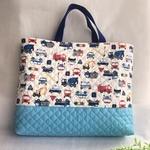 レッスンバッグ　⑤  はたらく車柄　40×30×6