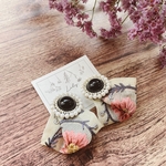 新作◆レトロフラワーインド刺繍ピアス◆