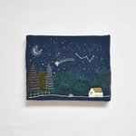 星空の刺繍キャンバス