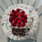 🌺新作春のおとずれ(ホールケーキ飾りクッション)🌺