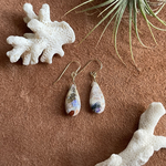 No.073 エチオピアンオパールモハべのteardropピアスorイヤリング