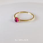 10月の誕生石☆ピンクトルマリンリング
