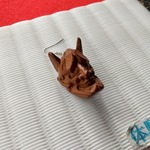 片耳ピアス　般若