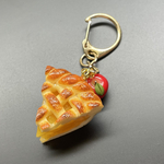 《受注生産》アップルパイとりんごのキーホルダー　フェイクスイーツ