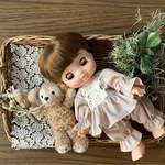 専用　お人形　ハンドメイド服＊フローティングフローラのフリルセットアップ