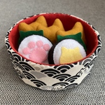 詰め替えて遊べるお弁当(=^ェ^=)フェルトままごと