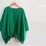green*　リネンのバルーンプルオーバー