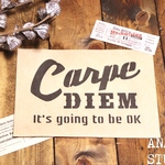 【A6】ステンシルシート『CARPE』送料無料