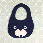 ◇新作◇セイウチさんのふわふわスタイ  モルン×ネイビー