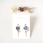 maru #20 革ピアス/イヤリング (color : 月)