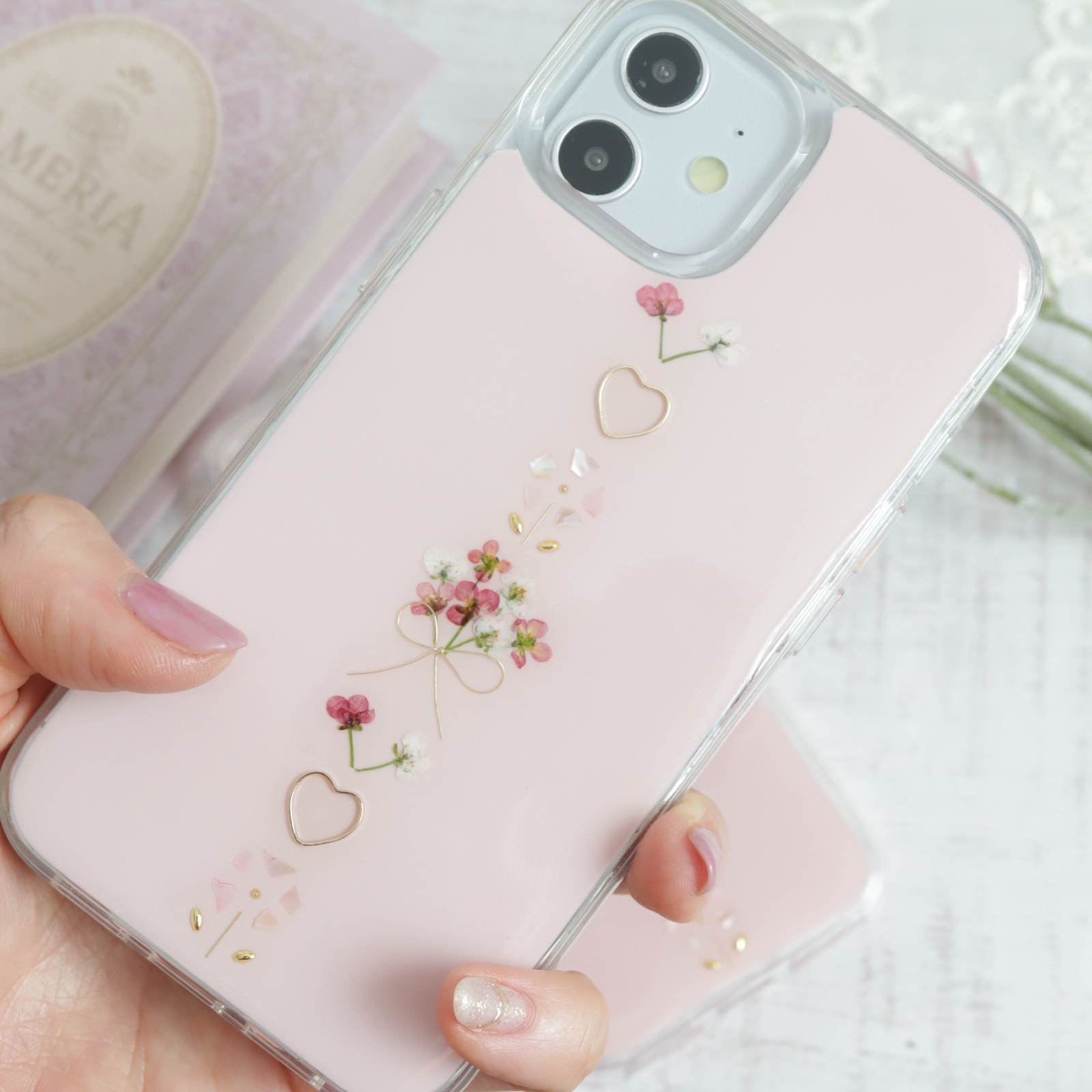 1❤︎ 押し花ケース オーダーページ iPhone・Android 1点限り꙳☆*゜ 押し花ケース オーダー iPhone・Android
