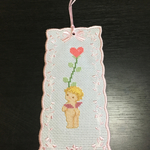 クロス刺繍　しおり