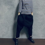 六分の一男子図鑑　スウェット　サルエルパンツ　ブラック