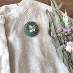 刺繍ブローチ　