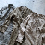 もうすぐ春SALE】S/Mサイズ限定　スタンドカラーlong shirt/ロングシャツ 