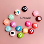マーブルチョコ　mチョコ 14色　デコパーツ