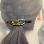 インド刺繍リボンのヘアアクセサリー