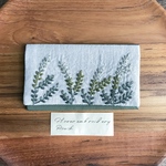 刺繍のカードケース/夏の草