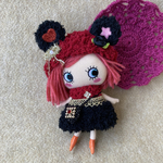 イーマリーちゃん　イアンヌちゃん★ラブリーバレンタインくま耳&ワンピースセット（赤×黒）