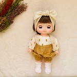 レトロな小人の3点セット︎︎︎︎(生成トップス)☺︎メルちゃんソランちゃんレミンちゃん服
