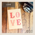 ステンシルシート『LOVE』