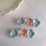  お花のはし置き〈ピンク×水色〉B