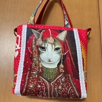 SALE プリンセス　猫柄　トートバック　ポーチ　ショルダーバック　お散歩バック　お買い物バック　通園　通学　プレゼント　通勤　エコバック　サブバッグ　御朱印帳入れ　ハンドバック　手提げ