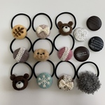 [kaoru様オーダー品]ナチュラルヘアアクセサリーとオマケのスクエアポーチ