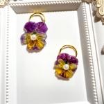 シンプルビオラピアス イヤリング