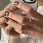 "silver925" ring04〈 ニュアンスウェーブリング 〉