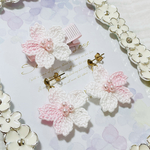 ✿桜のベビーヘアクリップ＆ピアスセット♡ 出産祝い　プレゼント　ギフト　新生児　赤ちゃん　さくら　春