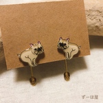 只今お取込み中ピアス⭐︎（フレンチブルドック）