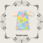 【送料無料】70sフラワーワンピース【ブライス】【リカちゃん】【ブライスアウトフィット】【リカちゃん服】