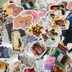 クマたっぷりレトロフレークシール