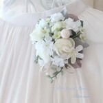 ふんわりカスミソウ ナチュラルコサージュ 卒園式 卒業式 入園式 入学式  結婚式 アーティフィシャルフラワー